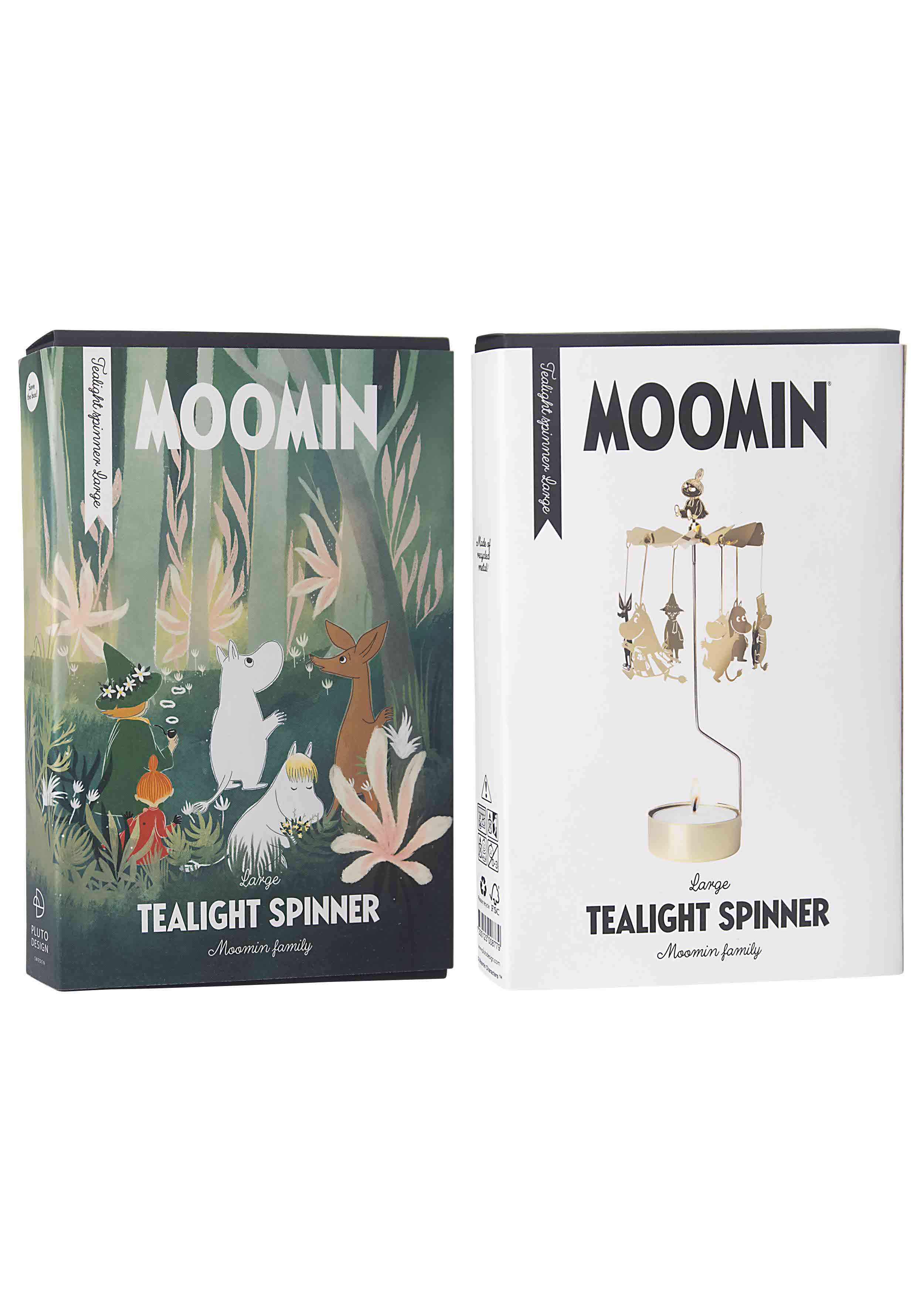 TEALIGHT SPINNER LARGE MOOMIN  FAMILY