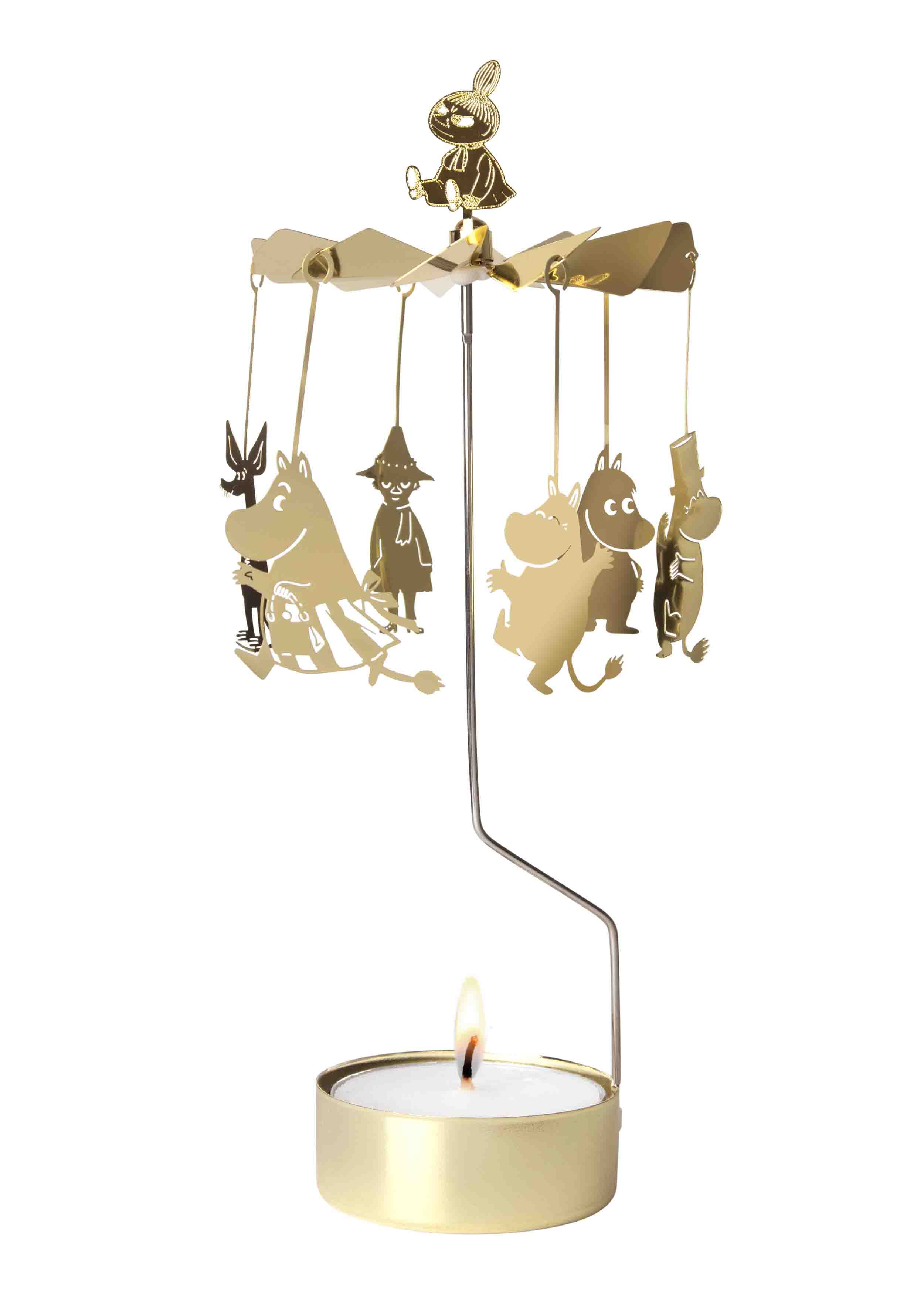 TEALIGHT SPINNER LARGE MOOMIN  FAMILY - 3