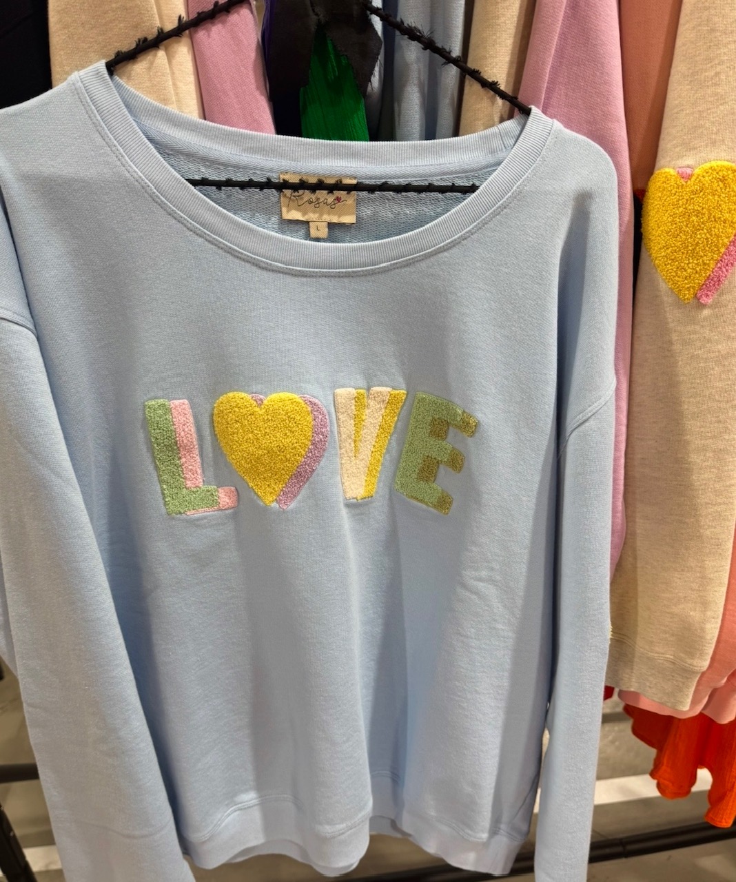 Is-LOVE multi HEAVEN sweat shirt