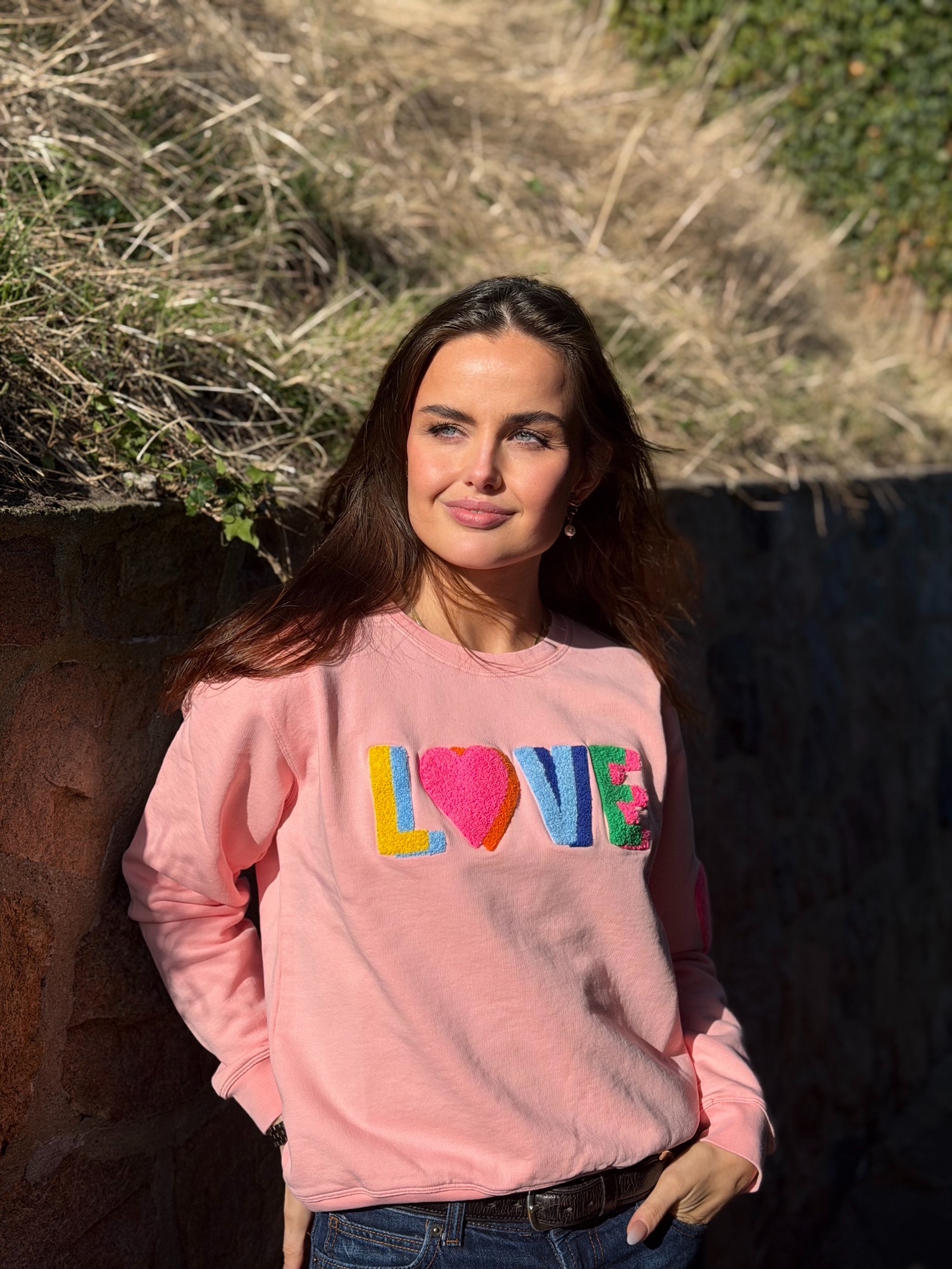 Is-LOVE multi rose-pink sweat shirt - 5