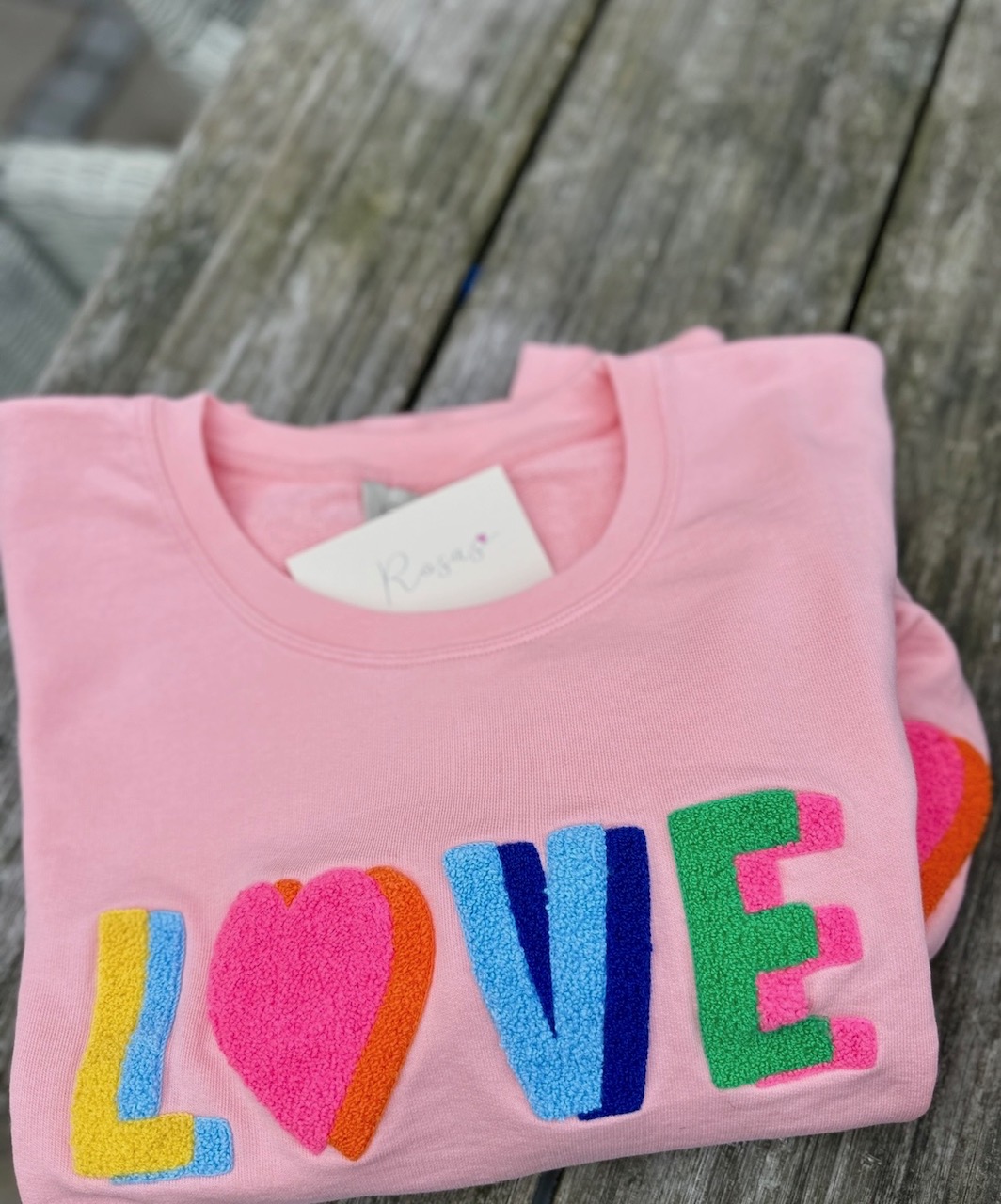 Is-LOVE multi rose-pink sweat shirt - 2