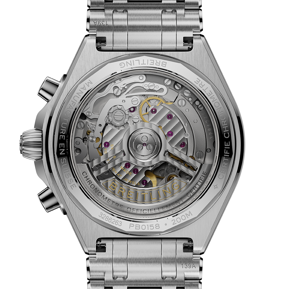 Breitling  PB0158101C1A1 Chronomat B01 42 isblå baksida