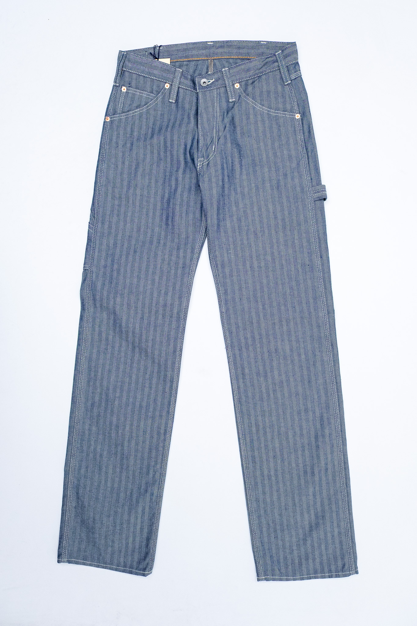 Iron Heart - IH-830-IND 10.5oz Herringbone Painter’s Pants Indigo - 2
