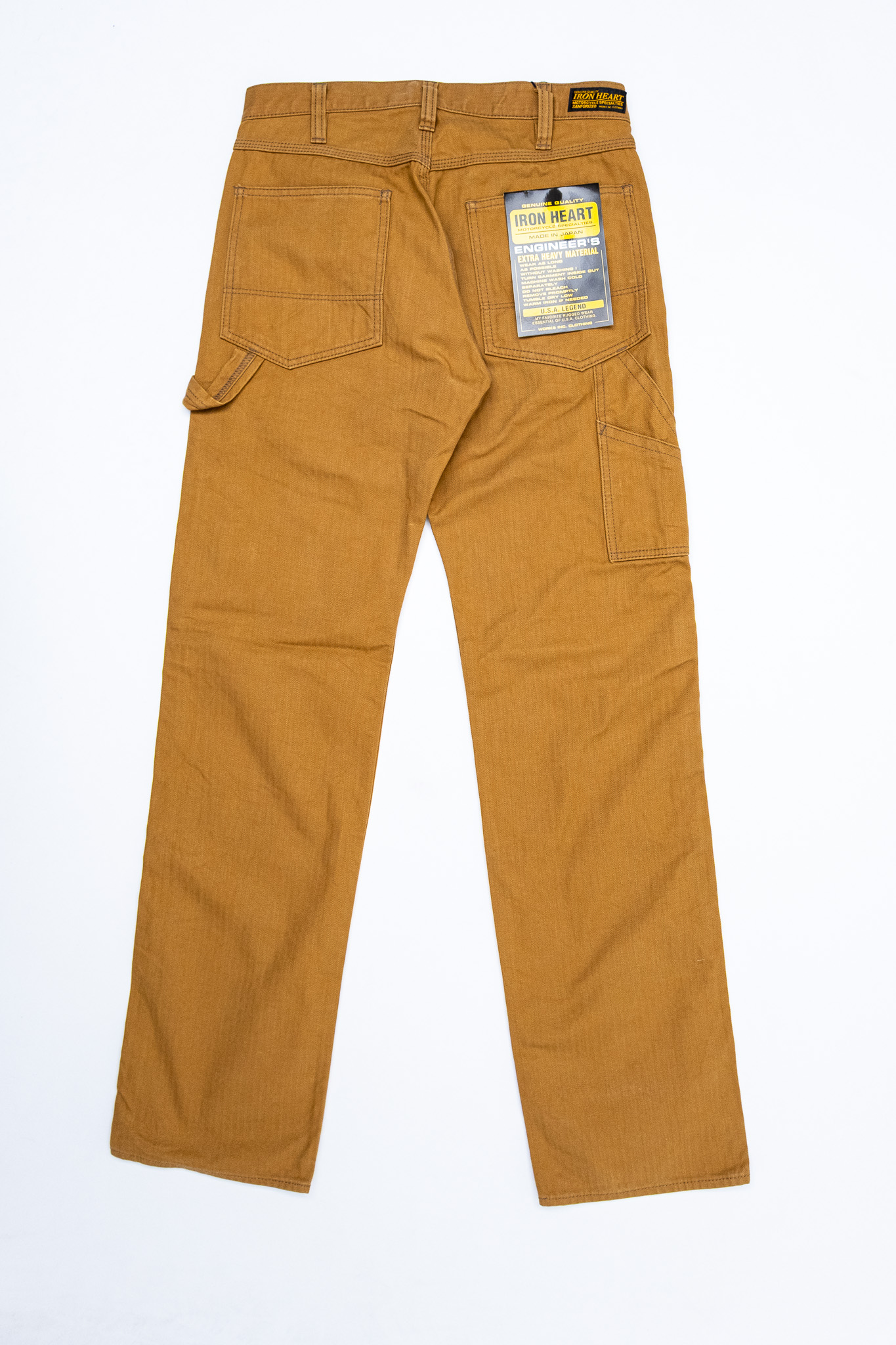 Iron Heart - IH-831-BRN 10.5oz Herringbone Painter’s Pants Brown - 3