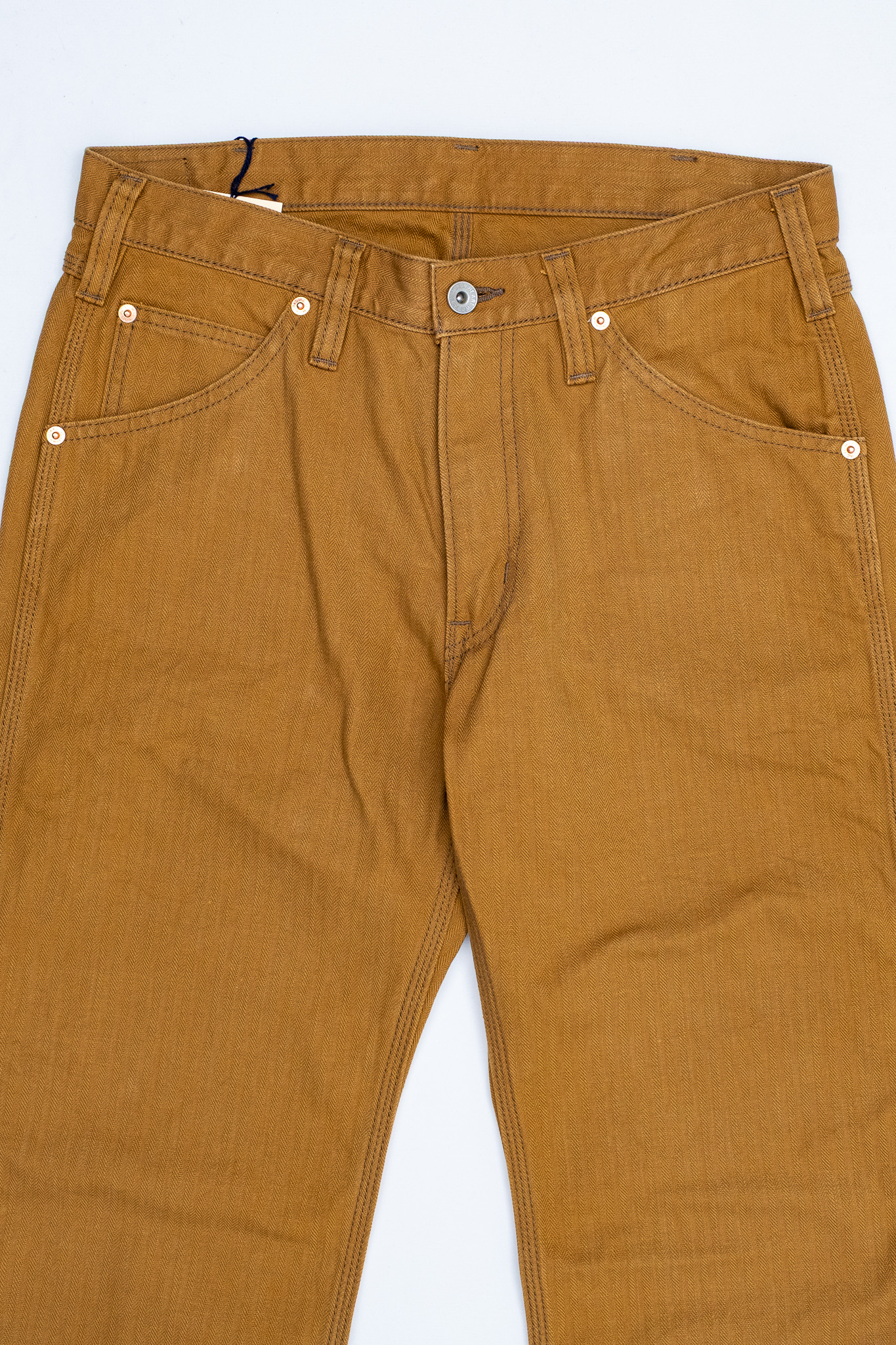 Iron Heart - IH-831-BRN 10.5oz Herringbone Painter’s Pants Brown - 5