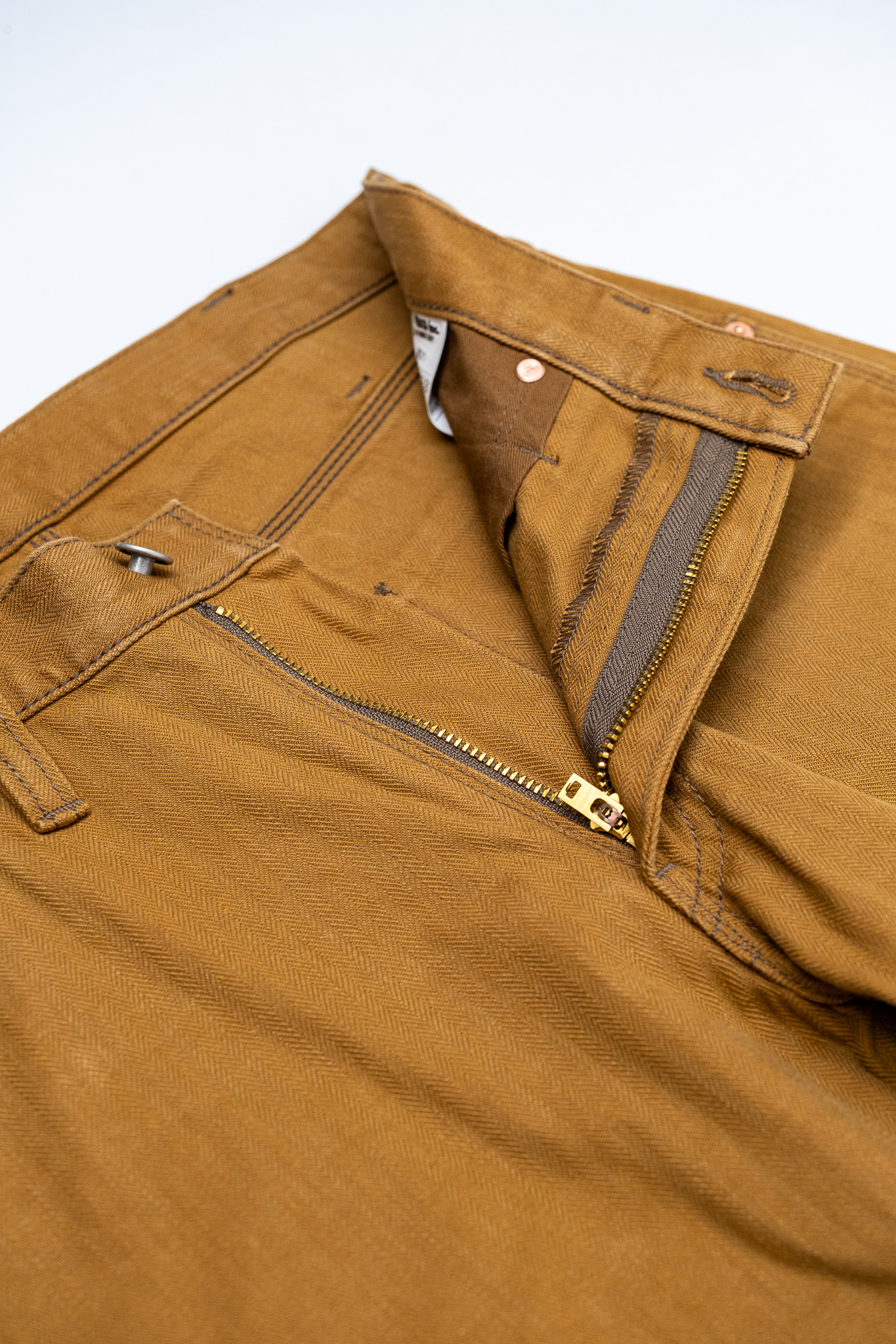 Iron Heart - IH-831-BRN 10.5oz Herringbone Painter’s Pants Brown - 6