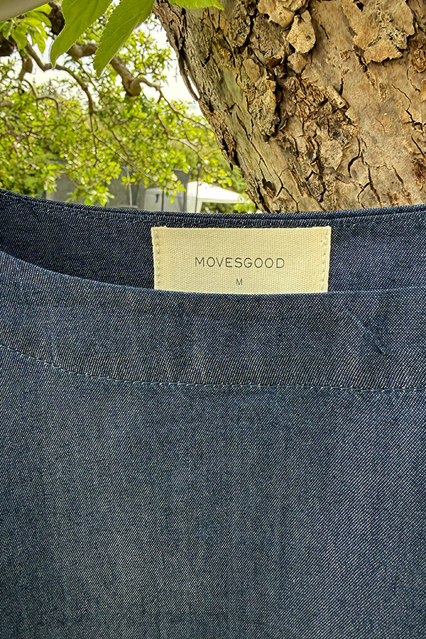 Movesgood - Boo Lyon Blouse Dark Denim Blue - 3