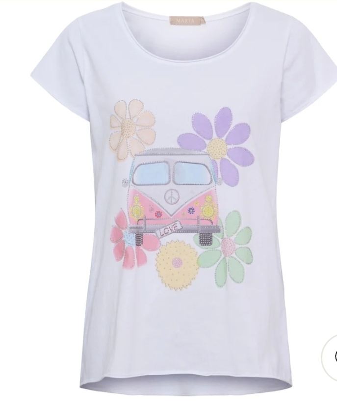 Marta- Tshirt buss blommor