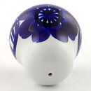 Gunvor Olin-Grönqvist (Köökki 1960) Rounded Shaker with Hand-Painted Blue Flower Decor 6 cm