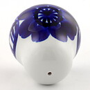 Gunvor Olin-Grönqvist (Köökki 1960) Rounded Shaker with Hand-Painted Blue Flower Decor 6 cm