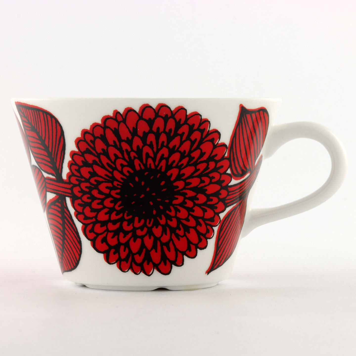 M*A様 ビンテージ　S.C.F グラス　ハンドメイド　北欧 Stig Lindberg (Red Aster 2000s) Charming Coffee Cup (No Saucer)