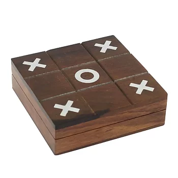 Tic Tac Toe i Trä – Dekorativt Sällskapsspel från Signes Grimalt