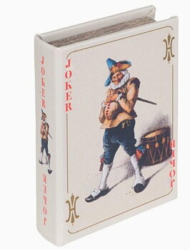 Boklåda klöver joker med Kortlek – Stilren Förvaring & Spel i Dekorativ Design från Signes Grimalt