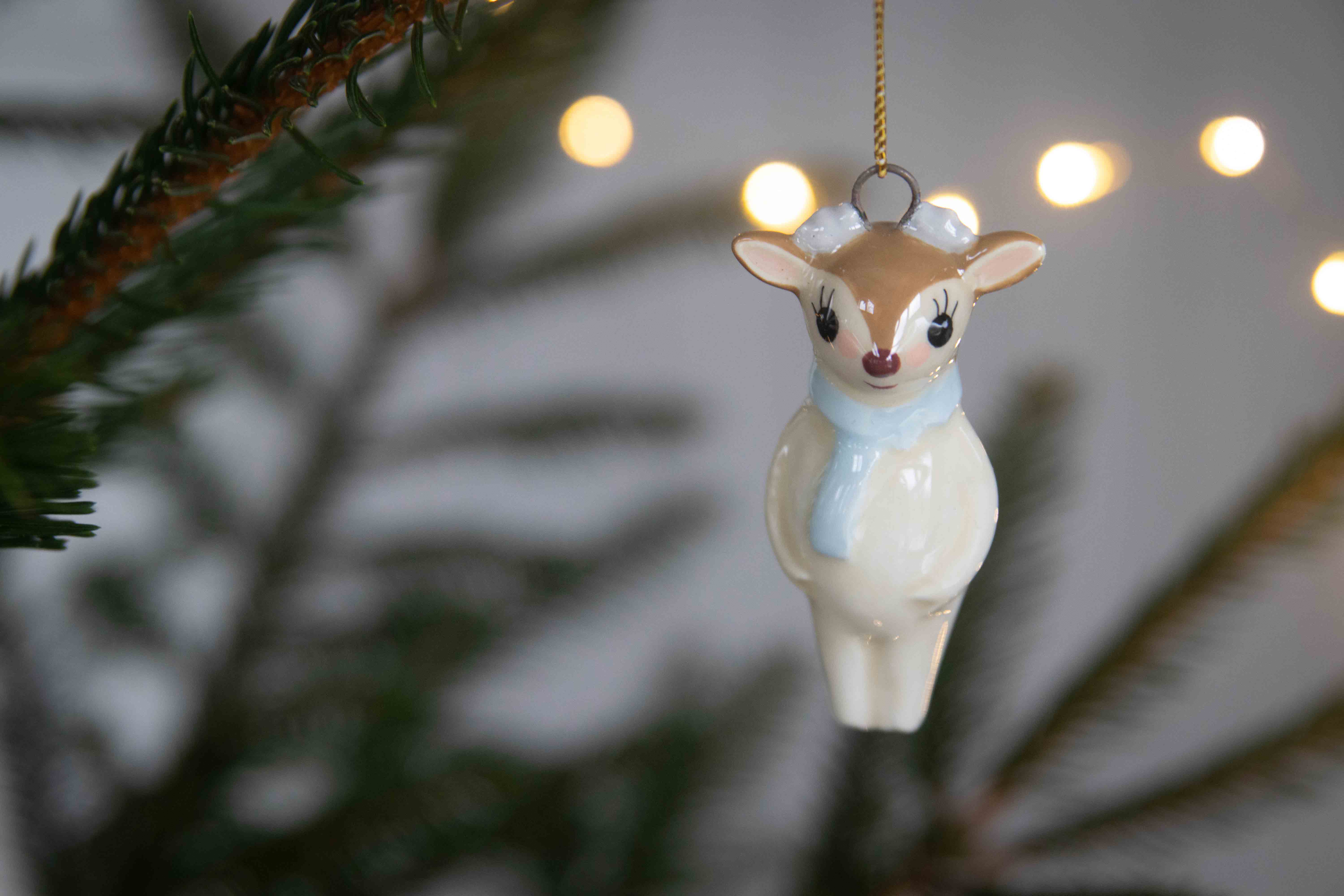 DEKORATIONSHÄNGE KERAMIK, DEER