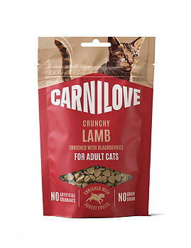 Carnilove Cat Crunchy Snack Lammas karhunvatukoilla rikastettuna 50 g