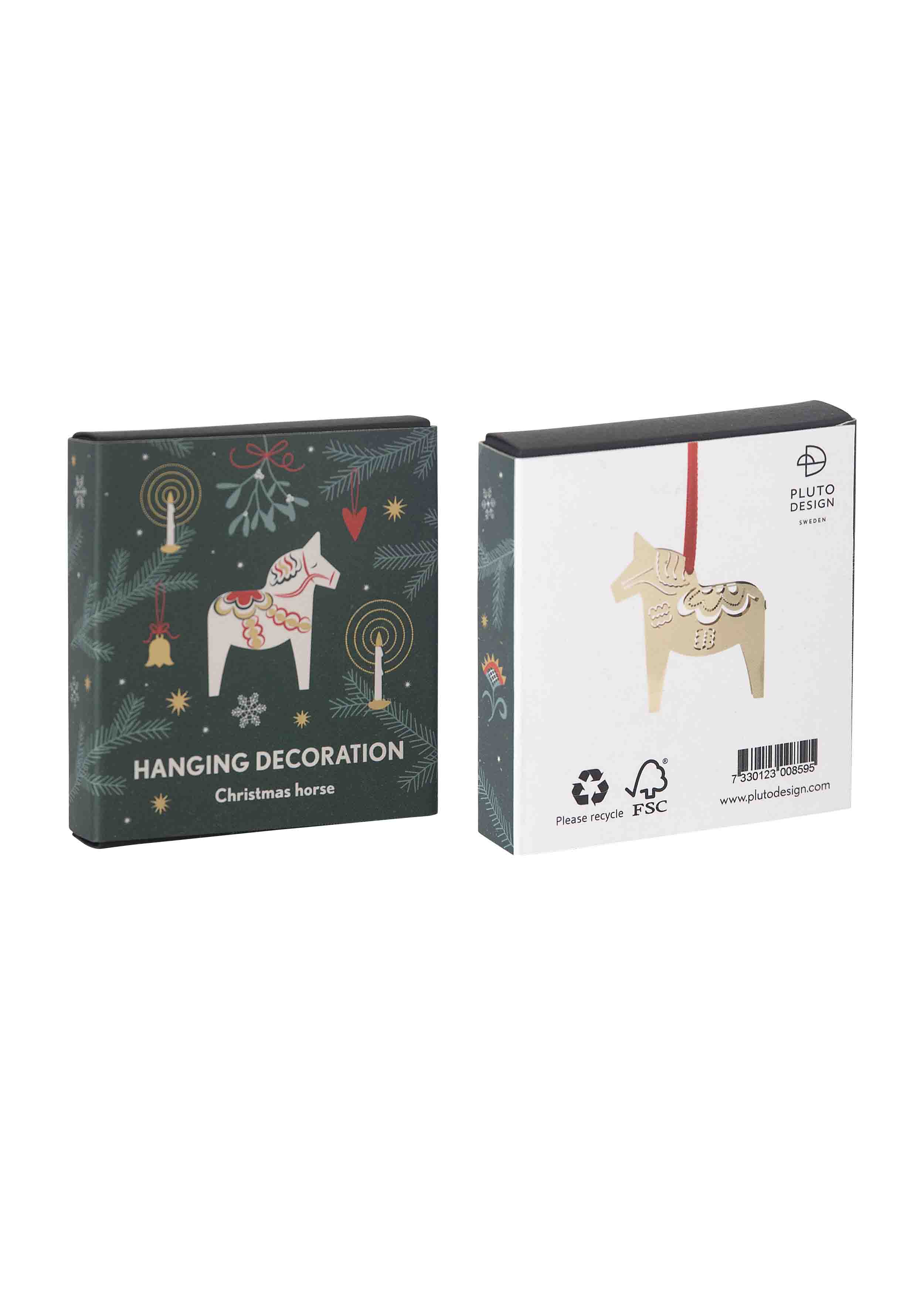 DEKORATIONSHÄNGE CHRISTMAS HORSE 3D
