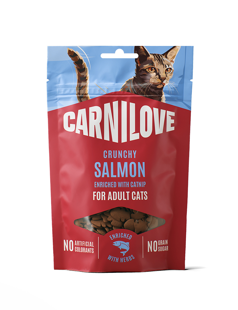 Carnilove Cat Crunchy Snack Lohi kissanmintulla rikastettuna 50 g