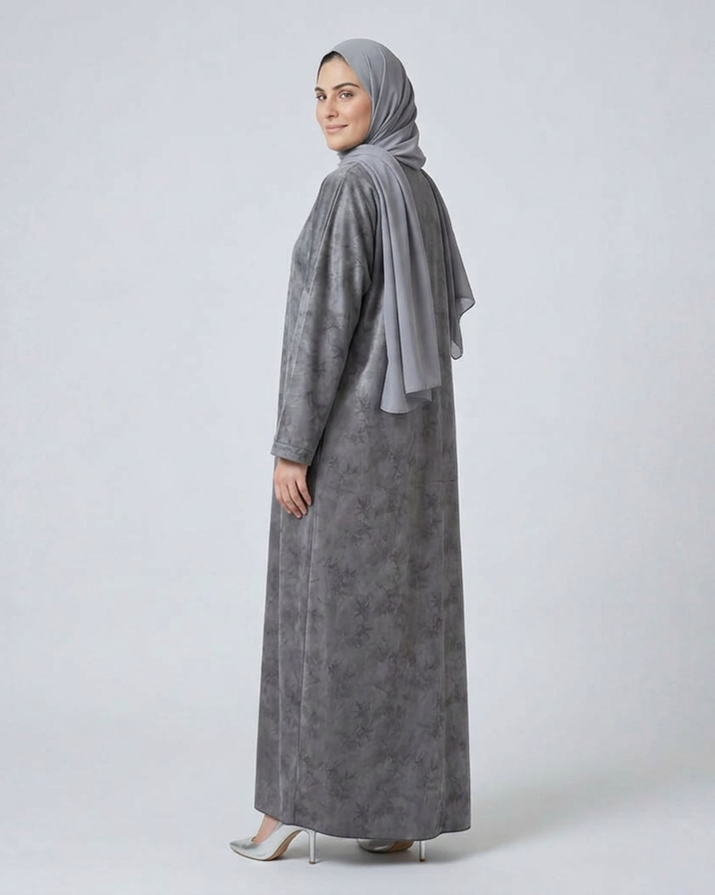 Abaya - Dark Gray - 4