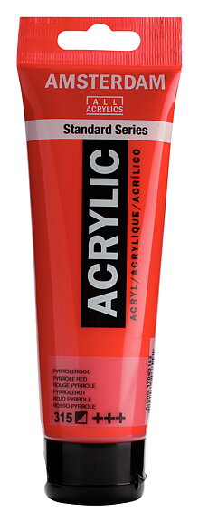 Akrylfärg Amsterdam 120 ml - 315 Pyrrole Red 