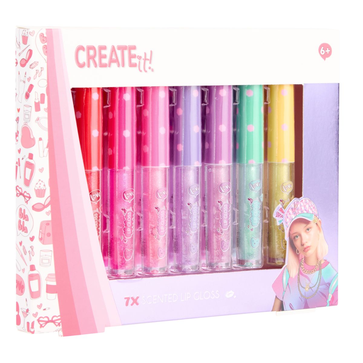 Create It! Lipgloss med Glitter & Doft, 7-pack - 5