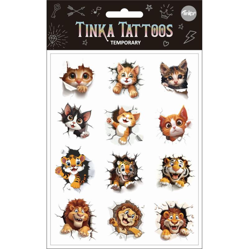 Tatuering Söta Katter - TinkaTattoo