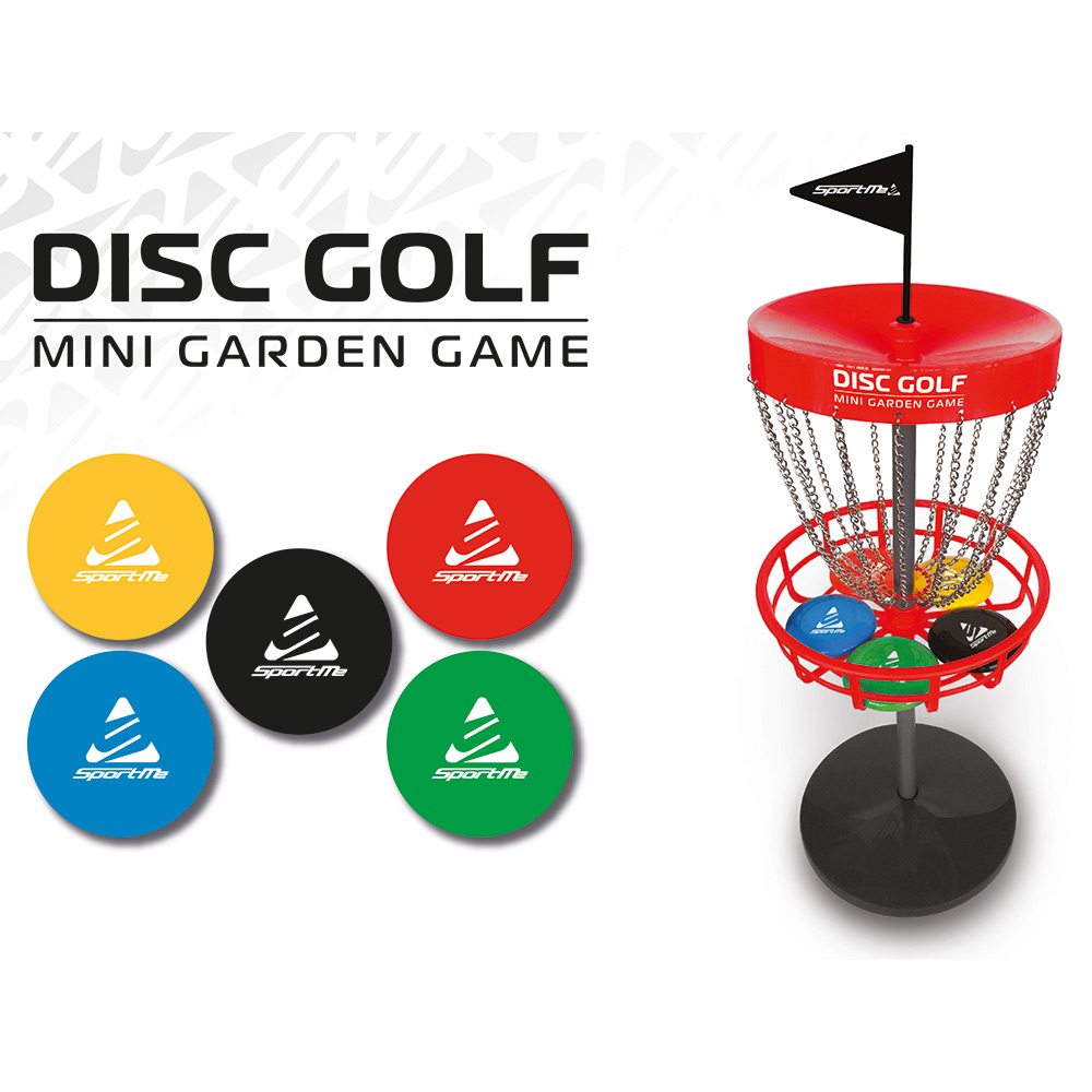 Sportme Mini Discogolfset Med Korg - 4