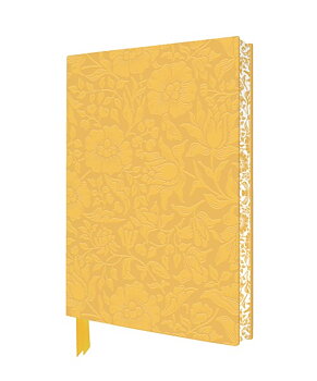 Artisan Art Notebook : William Morris Mallow - Skrivbok med skinnkänsla, strukturmönster och läsband linjerad A5
