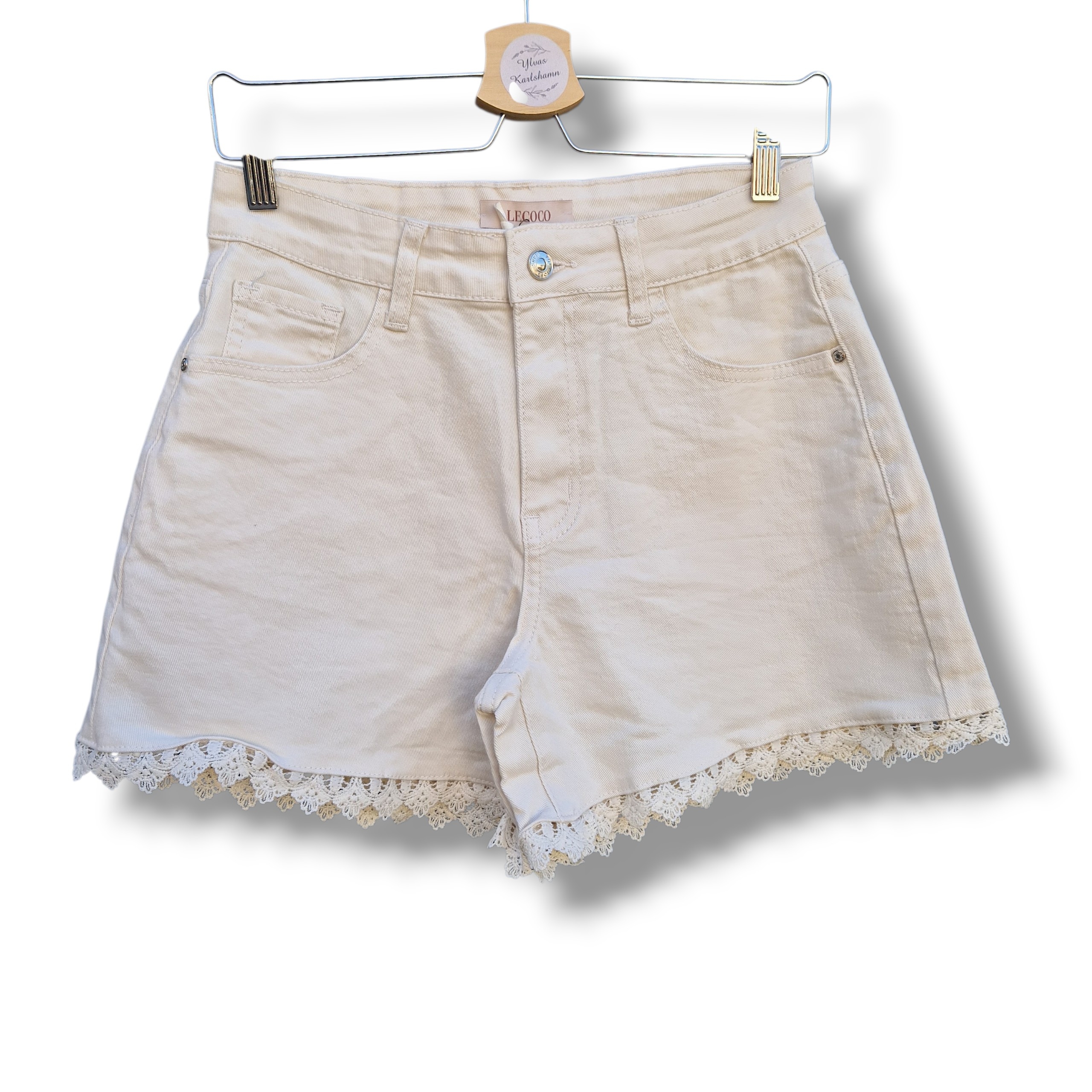 Lecoco- Jeansshorts Doris offwhite