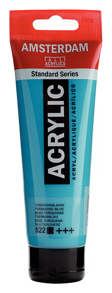 Akrylfärg Amsterdam 120 ml - 522 Turquoise Blue 