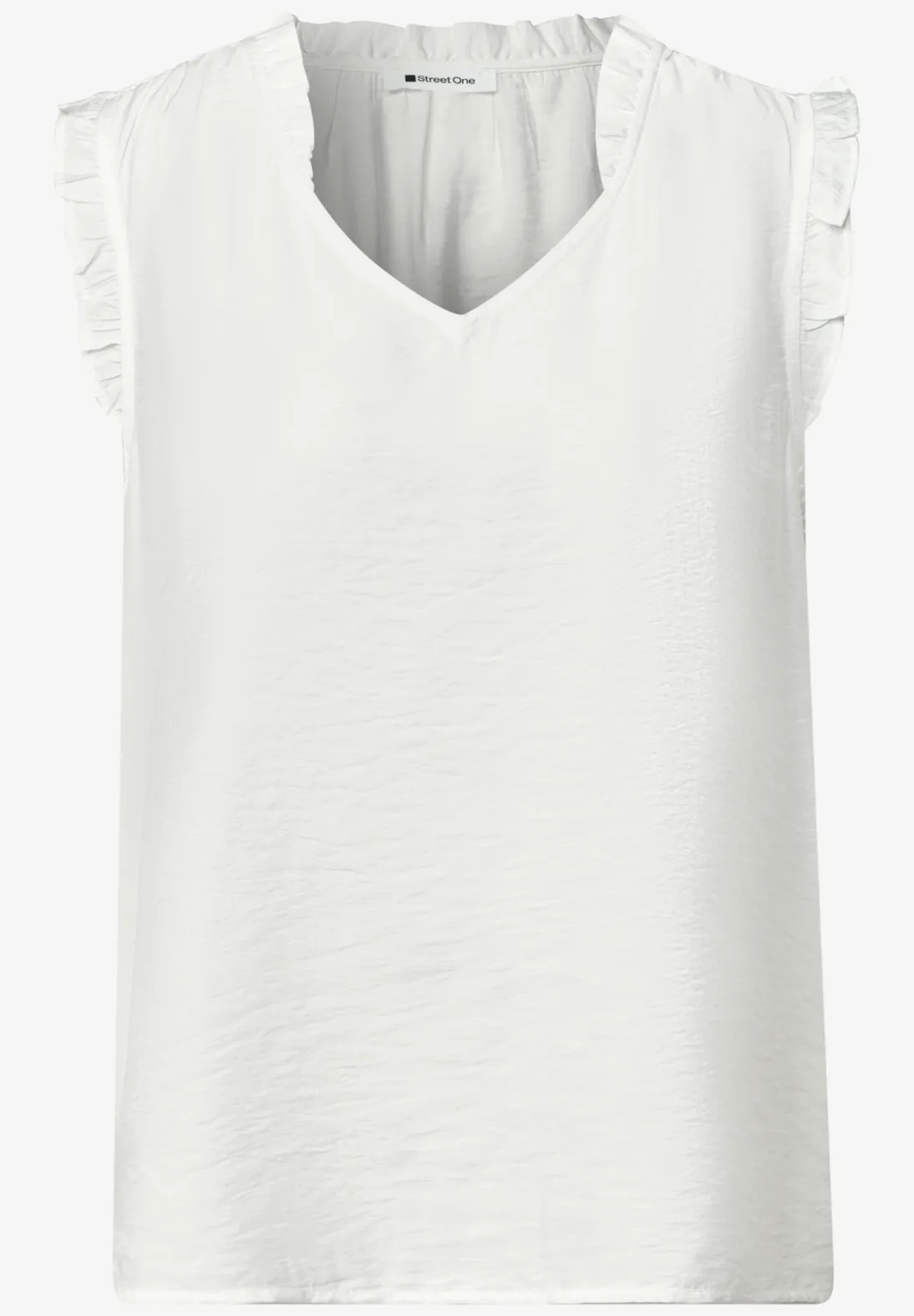 EOS Solid Top With Frills - Offwhite - Street One - 5