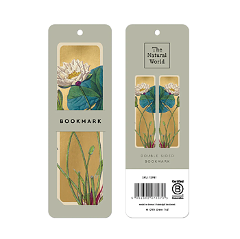 Ohh Deer : Water Lily - Bokmärke med guldfoliering 