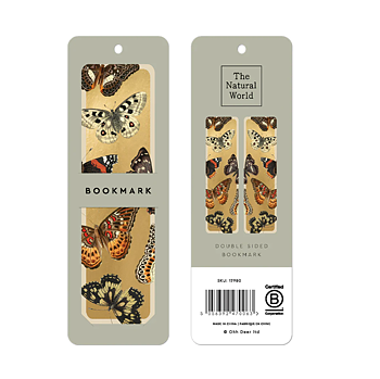 Ohh Deer : Butterflies - Bokmärke med guldfoliering 