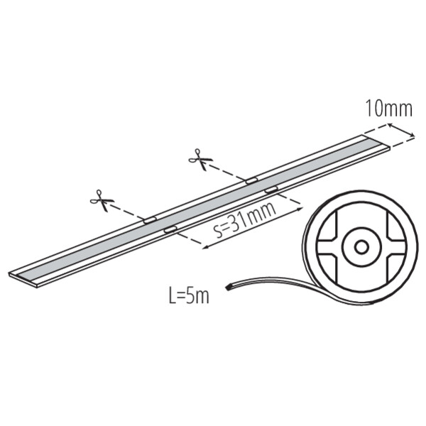 KANLUX LED List LCOB 15W/m 24V RGB IP00/IP65 - 5