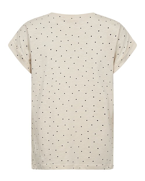 Topp Viva prickig ljusbeige/marinblå - 2