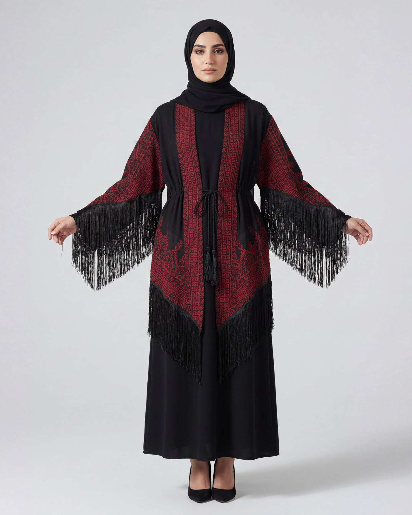 Palestinian Kimono - Black