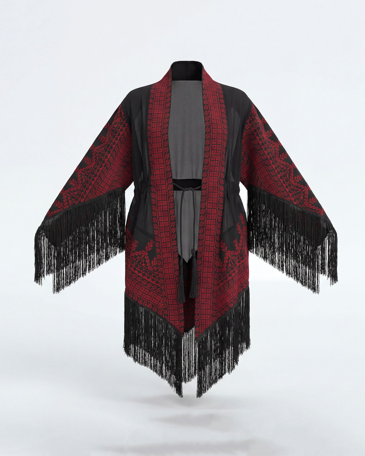 Palästinensischer Kimono - Schwarz - 4