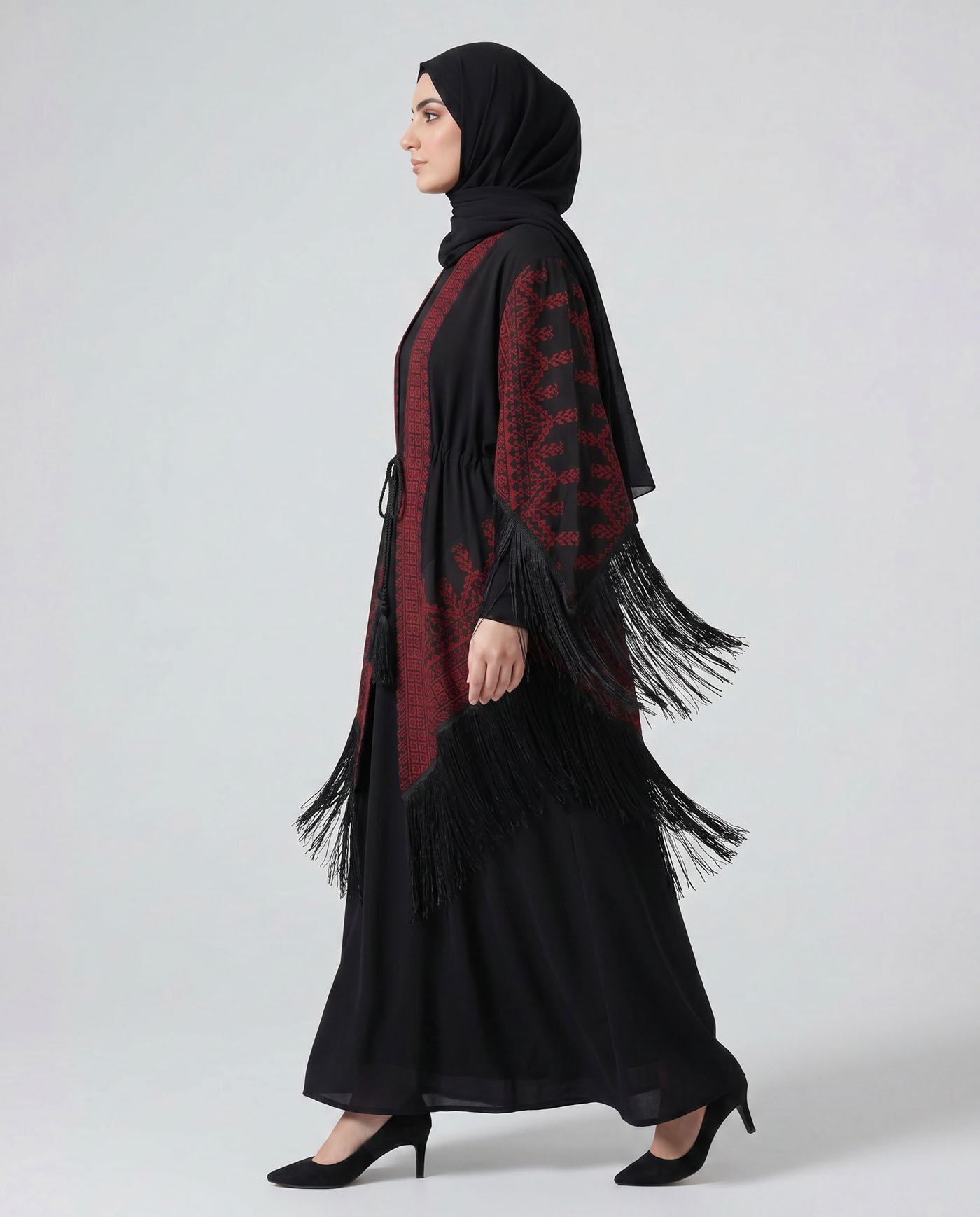 Palästinensischer Kimono - Schwarz - 2