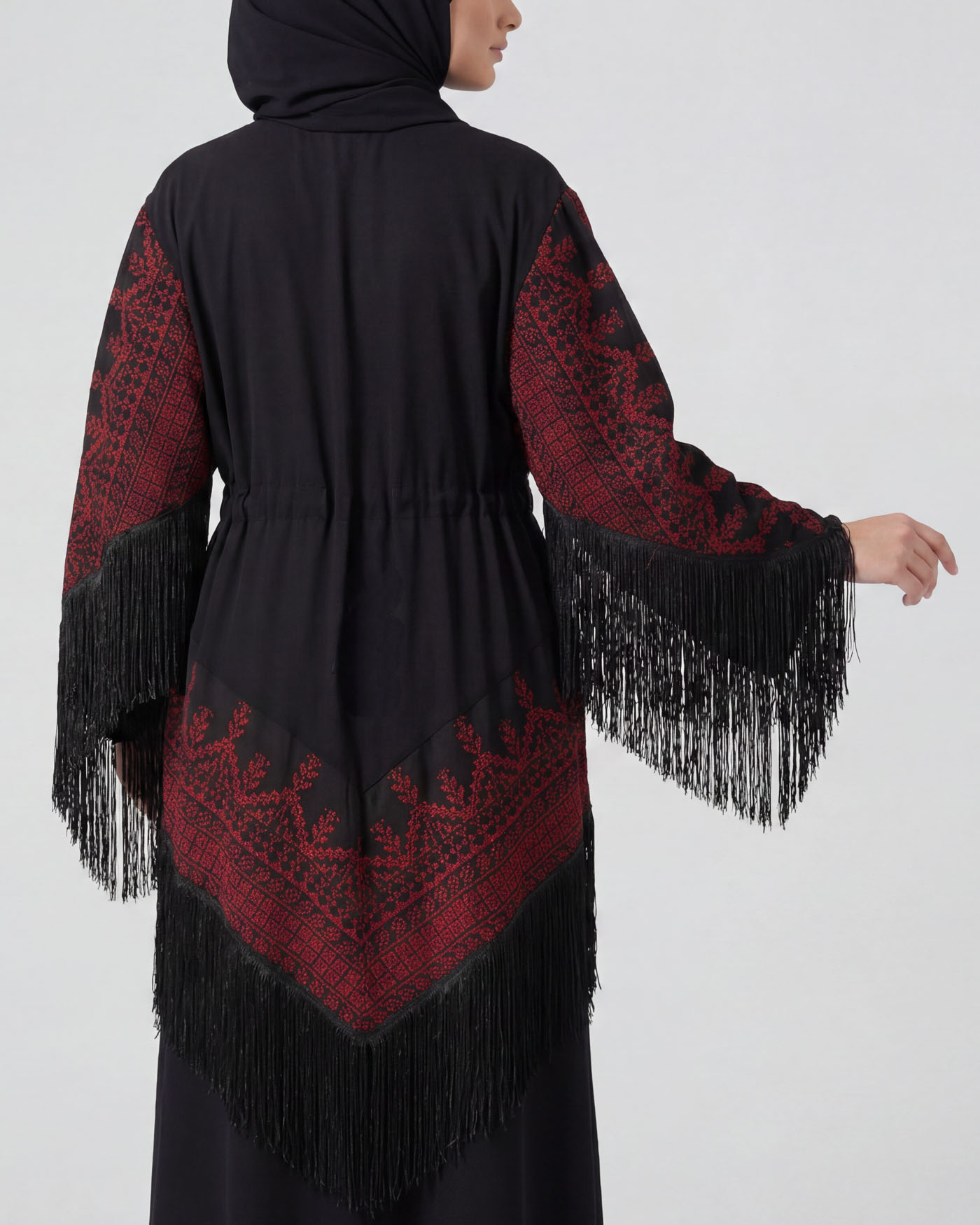 Palästinensischer Kimono - Schwarz - 3