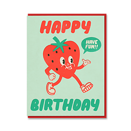 Strawberry Birthday Card