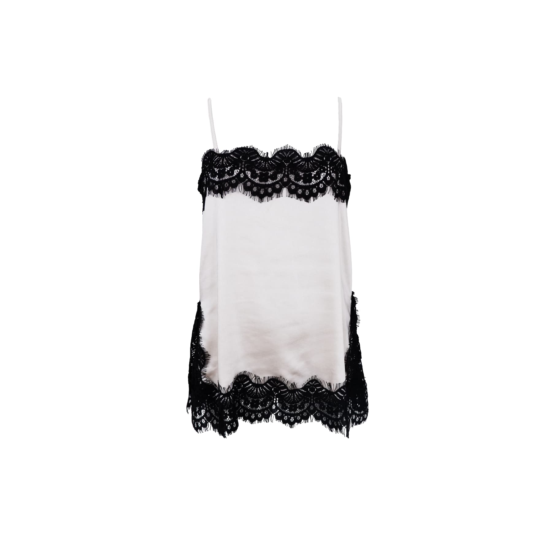 BCEVIE lace strap top Pearl - 2