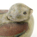 Josef Simon (1960s) Rounded Small Bird with Earthy Glaze 6 cm (1)