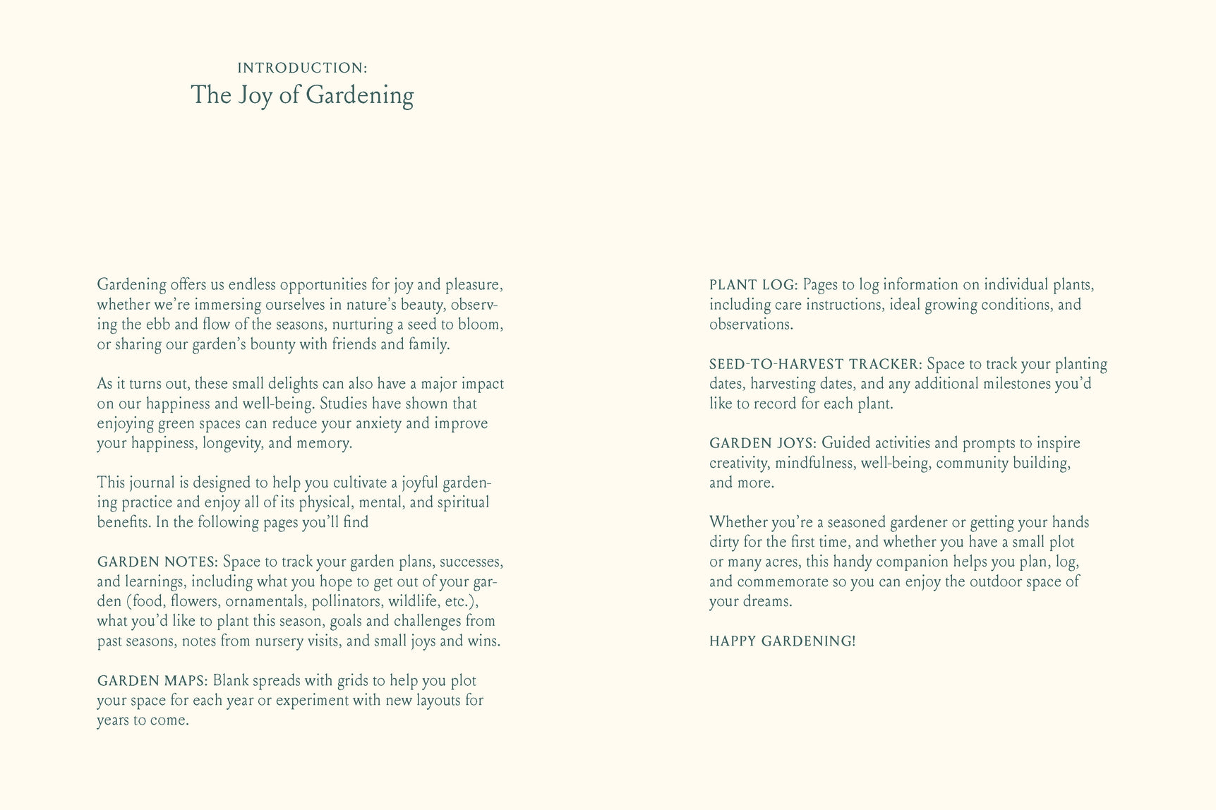 Anteckningsbok – The Joyful Gardener's Journal 160 sidor - 6