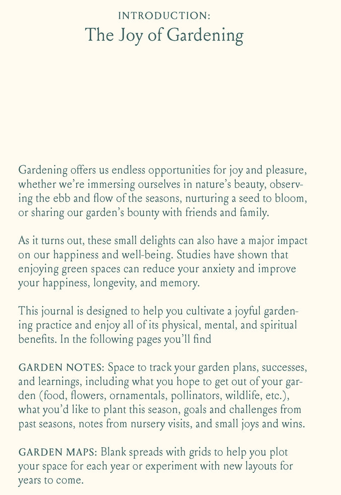 Anteckningsbok – The Joyful Gardener's Journal 160 sidor - 2
