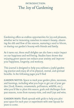 Anteckningsbok – The Joyful Gardener's Journal 160 sidor