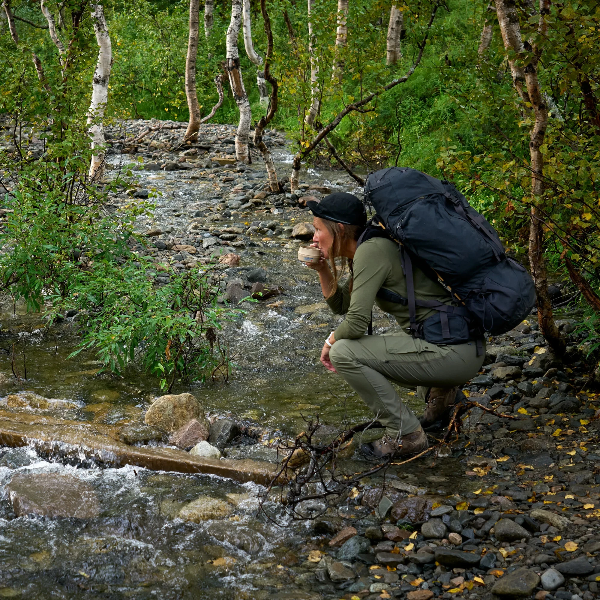 FJÄLLRÄVEN  Abisko Hybrid Trail Trs W - 12