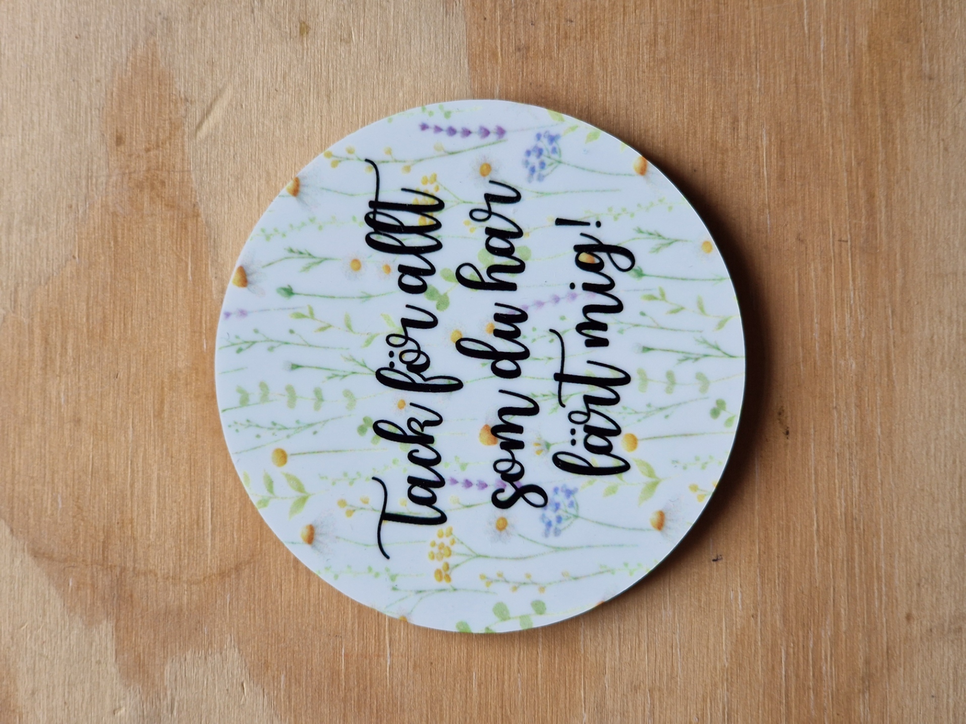 Magnet – Tack för allt som du har lärt mig, sommarblom