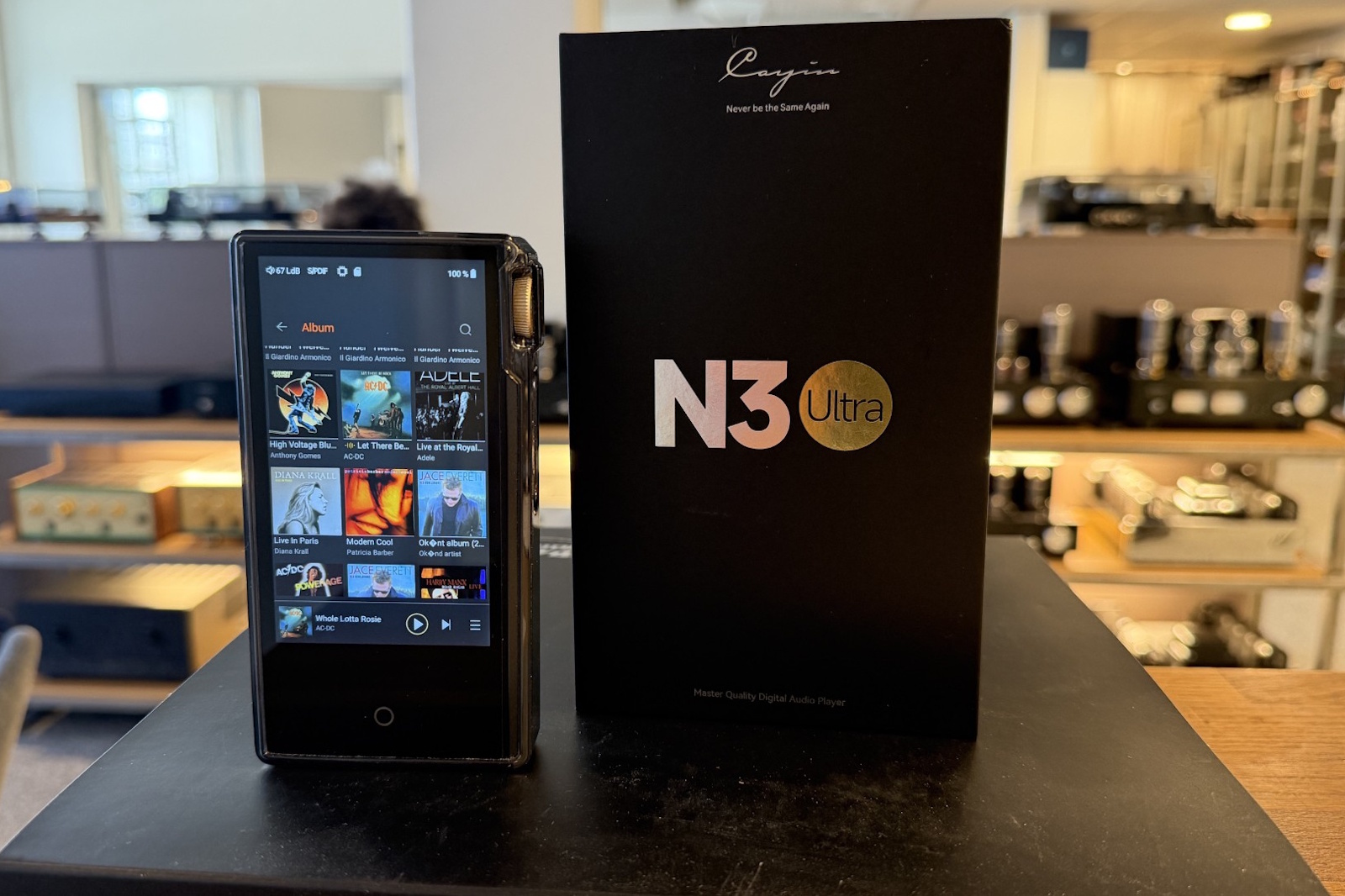 Cayin N3-Ultra DAP/DAC/Musikspelare/Hörlursförstärkare med rör - Demoex