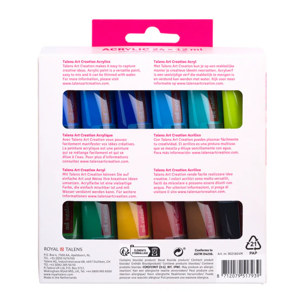 Talens Art Creation acrylic colour set 24 x 12 ml - 5