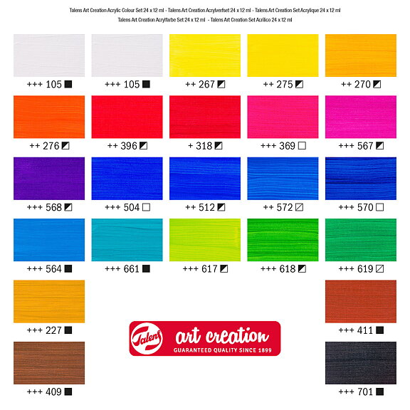 Talens Art Creation acrylic colour set 24 x 12 ml - 3