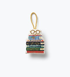 Book Club broderat julgranspynt